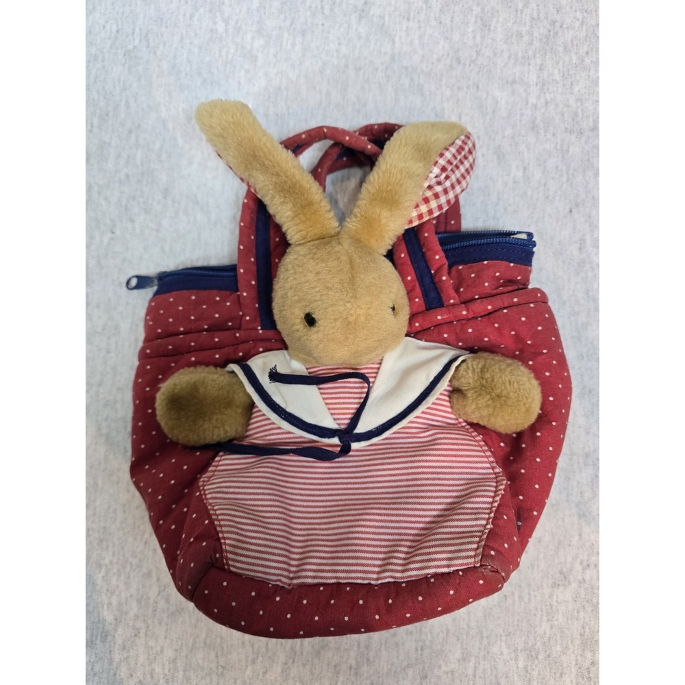 Homemade Bunny Bag? Kids Small Tote With A Bunny Attached. No Tags